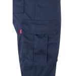 Pantalon de travail unisexe avec éléments réfléchissants 240 g/m² Velilla couleur bleu marine cinquième vue