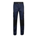 Pantalon de travail en sergé en coton et polyester 240 g/m² Velilla couleur bleu deuxième vue