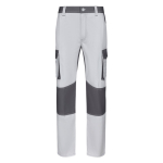 Pantalon de travail en sergé en coton et polyester 240 g/m² Velilla couleur blanc deuxième vue