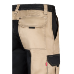 Pantalon de travail en sergé en coton et polyester 240 g/m² Velilla couleur beige sixième vue