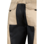 Pantalon de travail en sergé en coton et polyester 240 g/m² Velilla couleur beige Septième vue