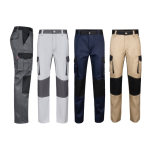 Pantalon de travail en sergé en coton et polyester 240 g/m² Velilla diverses couleurs