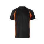 T-shirt unisexe de travail en polyester teinte bicolore 160 g/m² Velilla couleur orange deuxième vue