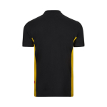 Polo de travail en piqué bicolore en coton et polyester 180 g/m² Velilla couleur jaune