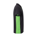 Polo de travail en piqué bicolore en coton et polyester 180 g/m² Velilla couleur vert quatrième vue