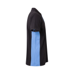Polo de travail en piqué bicolore en coton et polyester 180 g/m² Velilla couleur bleu ciel quatrième vue