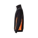 Sweat de travail bicolore en coton et polyester 260 g/m² Velilla couleur orange troisième vue