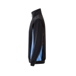 Sweat de travail bicolore en coton et polyester 260 g/m² Velilla couleur bleu ciel troisième vue