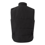 Gilet multi-poches matelassé en polyester 220 g/m² Velilla couleur noir