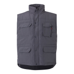 Gilet multi-poches matelassé en polyester 220 g/m² Velilla couleur gris deuxième vue