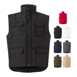 Gilet multi-poches matelassé en polyester 220 g/m² Velilla diverses couleurs