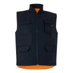 Gilet de travail matelassé et réversible en polyester 220 g/m² Velilla couleur orange deuxième vue