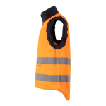 Gilet de travail matelassé et réversible en polyester 220 g/m² Velilla couleur orange cinquième vue