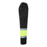 Pantalon de travail coton et polyester réfléchissant 210 g/m² Velilla couleur noir quatrième vue