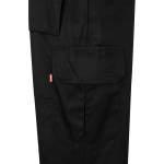 Pantalon de travail coton et polyester réfléchissant 210 g/m² Velilla couleur noir cinquième vue