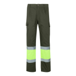 Pantalon de travail coton et polyester réfléchissant 210 g/m² Velilla couleur vert militaire deuxième vue