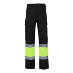 Pantalon de travail unisexe en coton et polyester 210 g/m² Velilla couleur noir deuxième vue