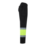 Pantalon de travail unisexe en coton et polyester 210 g/m² Velilla couleur noir quatrième vue