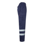 Pantalon de travail en sergé en coton et polyester 200 g/m² Velilla couleur bleu quatrième vue