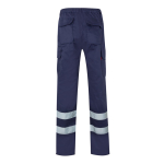 Pantalon de travail en sergé en coton et polyester 200 g/m² Velilla couleur bleu