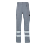 Pantalon de travail en sergé en coton et polyester 200 g/m² Velilla couleur gris deuxième vue