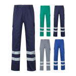 Pantalon de travail en sergé en coton et polyester 200 g/m² Velilla diverses couleurs