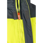 Veste de travail unisexe bicolore en polyester 180 g/m² Velilla couleur gris cinquième vue