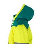 Veste de travail unisexe bicolore en polyester 180 g/m² Velilla couleur vert sixième vue