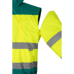 Veste de travail unisexe bicolore en polyester 180 g/m² Velilla couleur vert Septième vue