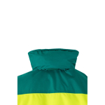 Veste de travail unisexe bicolore en polyester 180 g/m² Velilla couleur vert Neuvième vue