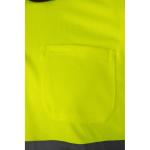 Polo de travail extra large à manches courtes polyester 160 g/m² Velilla couleur bordeaux Septième vue