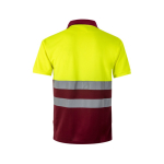 Polo de travail extra large à manches courtes polyester 160 g/m² Velilla couleur bordeaux