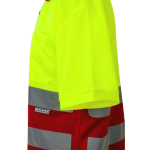 Polo de travail extra large à manches courtes polyester 160 g/m² Velilla couleur rouge Septième vue