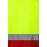 Polo de travail extra large à manches courtes polyester 160 g/m² Velilla couleur rouge Huitième vue