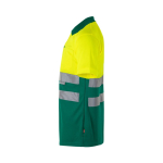 Polo de travail extra large à manches courtes polyester 160 g/m² Velilla couleur vert troisième vue