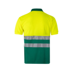 Polo de travail extra large à manches courtes polyester 160 g/m² Velilla couleur vert