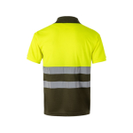 Polo de travail extra large à manches courtes polyester 160 g/m² Velilla couleur vert militaire