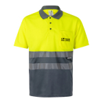 Polo de travail extra large à manches courtes polyester 160 g/m² Velilla avec zone d'impression