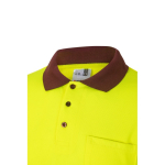 Polo de travail à manches longues avec réfléchissants 160 g/m² Velilla couleur bordeaux cinquième vue