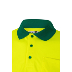 Polo de travail à manches longues avec réfléchissants 160 g/m² Velilla couleur vert cinquième vue