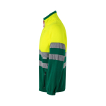 Veste polaire de travail unisexe avec réfléchissants 280 g/m² Velilla couleur vert troisième vue