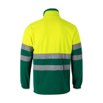 Veste polaire de travail unisexe avec réfléchissants 280 g/m² Velilla couleur vert