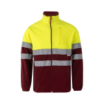 Veste softshell réfléchissante polyester et élasthanne 280 g/m² Velilla couleur bordeaux deuxième vue