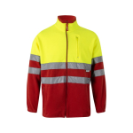 Veste softshell réfléchissante polyester et élasthanne 280 g/m² Velilla couleur rouge deuxième vue