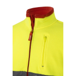Veste softshell réfléchissante polyester et élasthanne 280 g/m² Velilla couleur rouge Huitième vue