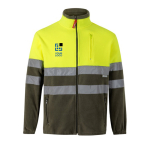 Veste softshell réfléchissante polyester et élasthanne 280 g/m² Velilla avec zone d'impression