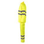 Habit de pluie de travail polyester réfléchissant 130 g/m² Velilla couleur jaune fluorescent troisième vue