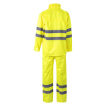 Habit de pluie de travail polyester réfléchissant 130 g/m² Velilla couleur jaune fluorescent