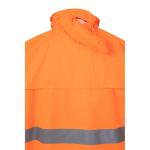 Habit de pluie de travail polyester réfléchissant 130 g/m² Velilla couleur orange fluorescent cinquième vue