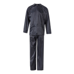 Habit de pluie de travail deux pièces polyester enduit 225 g/m² Velilla couleur bleu deuxième vue